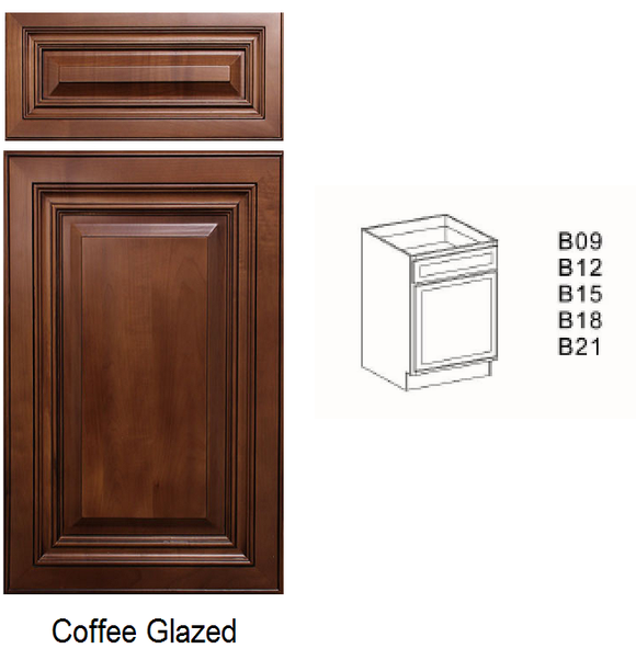 Cabinet - Raised Panel Door - Coffee Glazed